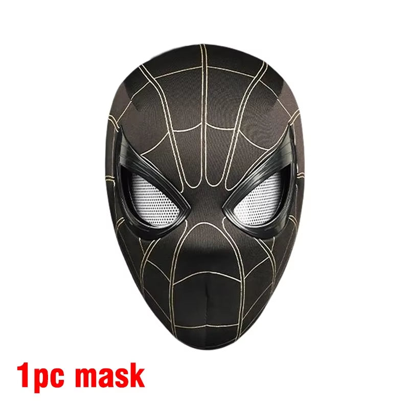 Spiderman Headgear Mask Cosplay Mobile Eye Mascara Miles Mask Spider Man 1:1 Elastic Toys Adults Children'S Gifts