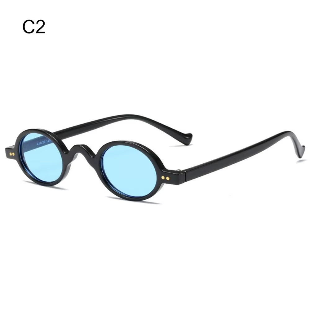 Oval Small round Sunglasses Women Men Vintage Fashion Punk Sun Glasses Hip Hop Sunglasses Travel Shades UV400 Eyeglasses