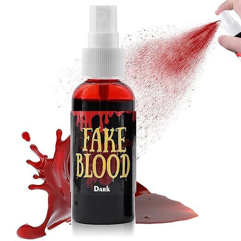 Halloween Fake Blood Washable,Fake Blood Makeup,Fake Blood for Clothes,Hallow