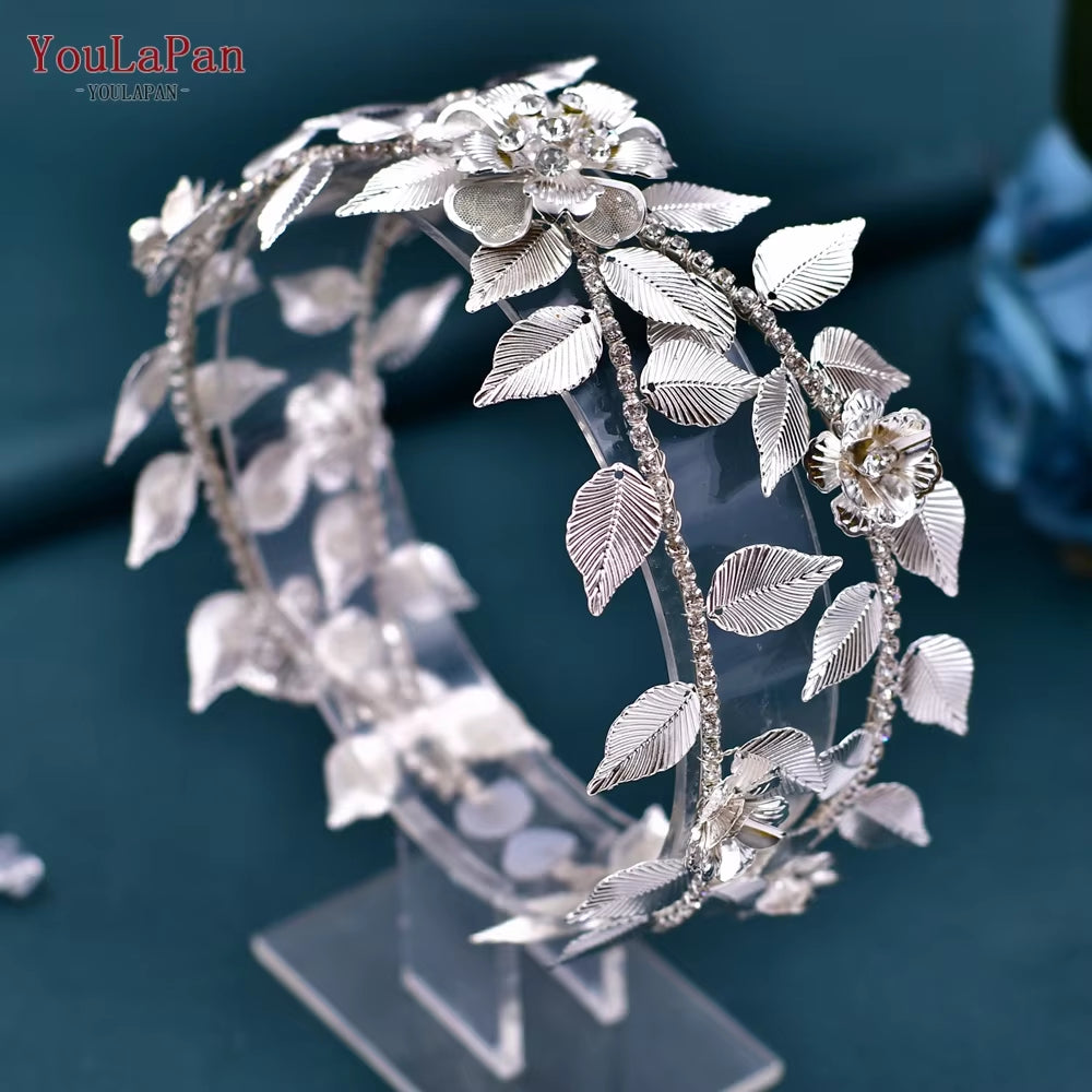 HP496 Fashion Woman Headband Rhinestone Bridal Headpiece Wedding Hair Accessories Bride Tiara Pageant Headdresses