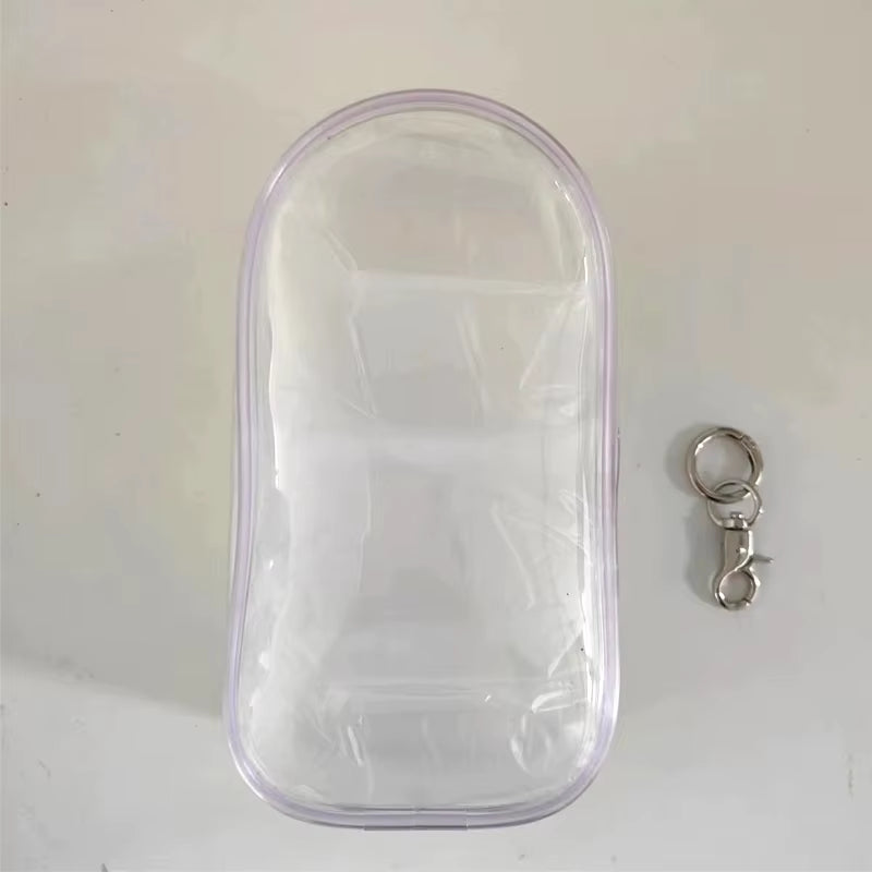 Clear Outdoor Bag for 18Cm Cartoon Plush Dolls AC Toys Transparent Mini Kawaii Pouch for Keychain Doll Anime Figure Garage Kit