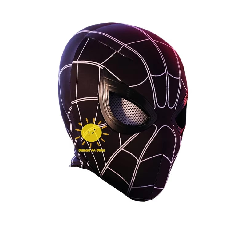 Spiderman Headgear Mask Cosplay Mobile Eye Mascara Miles Mask Spider Man 1:1 Elastic Toys Adults Children'S Gifts