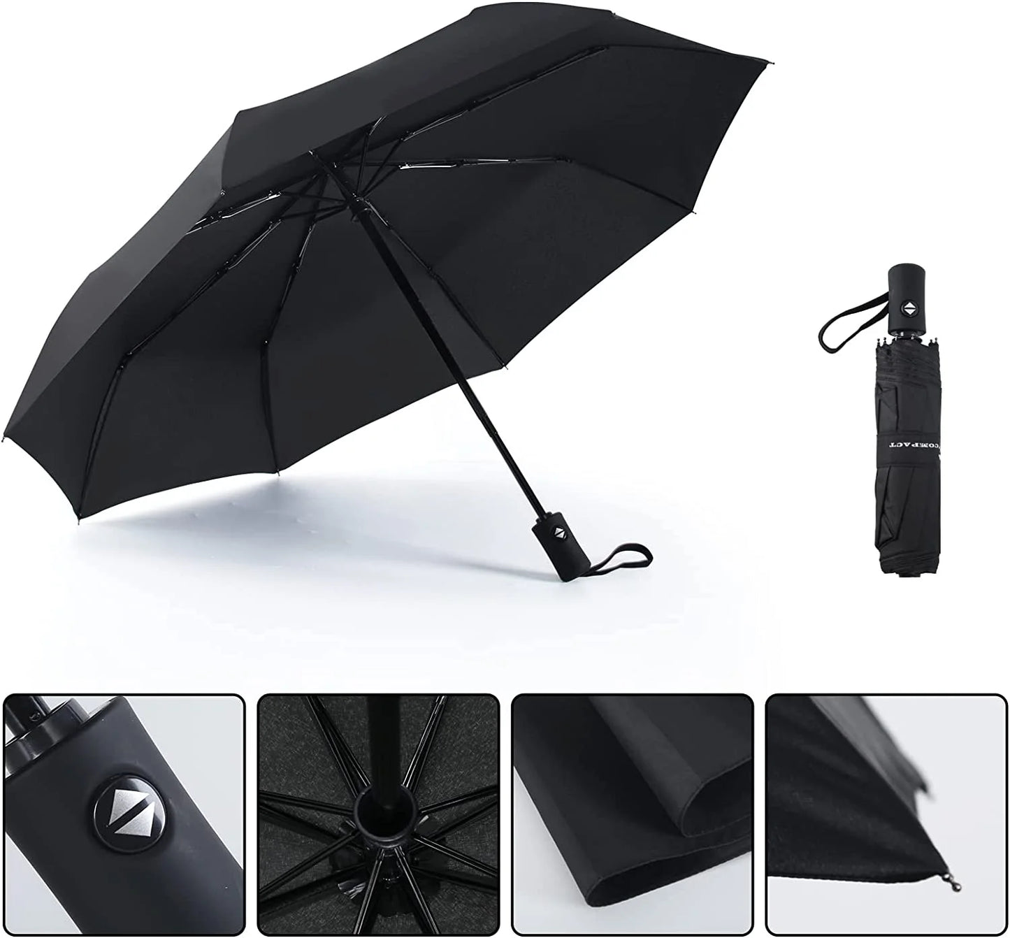 Travel Umbrella Automatic Folding Umbrella Portable for Outdoor Waterproof Windproof Factory Outlet Umbrellas