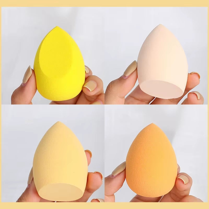 4 Pcs/Set Cosmetic Puff Smooth Beauty Makeup Sponge Foundation Powder Cosmetics Blending Women Make up Tools Accessories Sponges