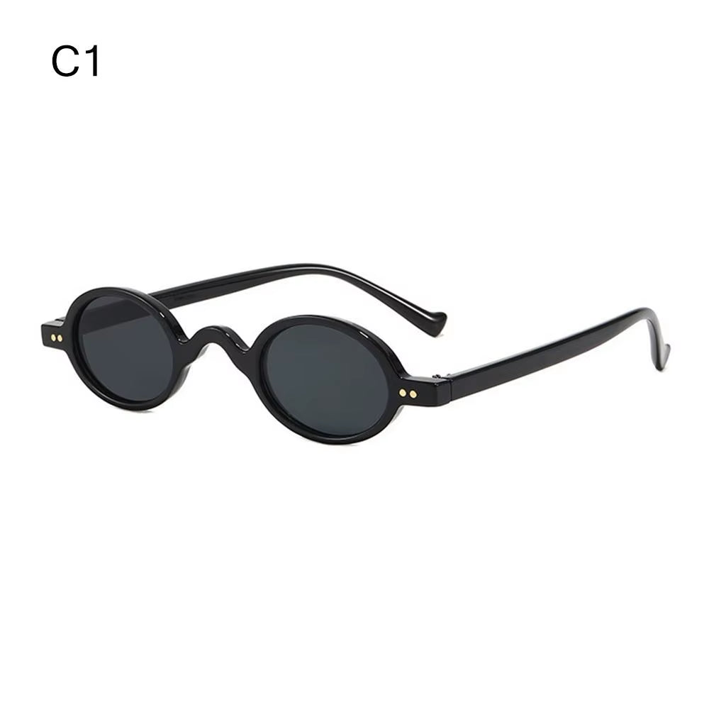 Oval Small round Sunglasses Women Men Vintage Fashion Punk Sun Glasses Hip Hop Sunglasses Travel Shades UV400 Eyeglasses