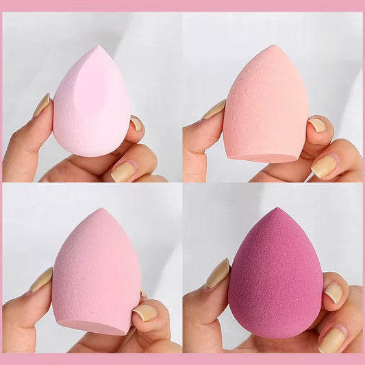 4 Pcs/Set Cosmetic Puff Smooth Beauty Makeup Sponge Foundation Powder Cosmetics Blending Women Make up Tools Accessories Sponges