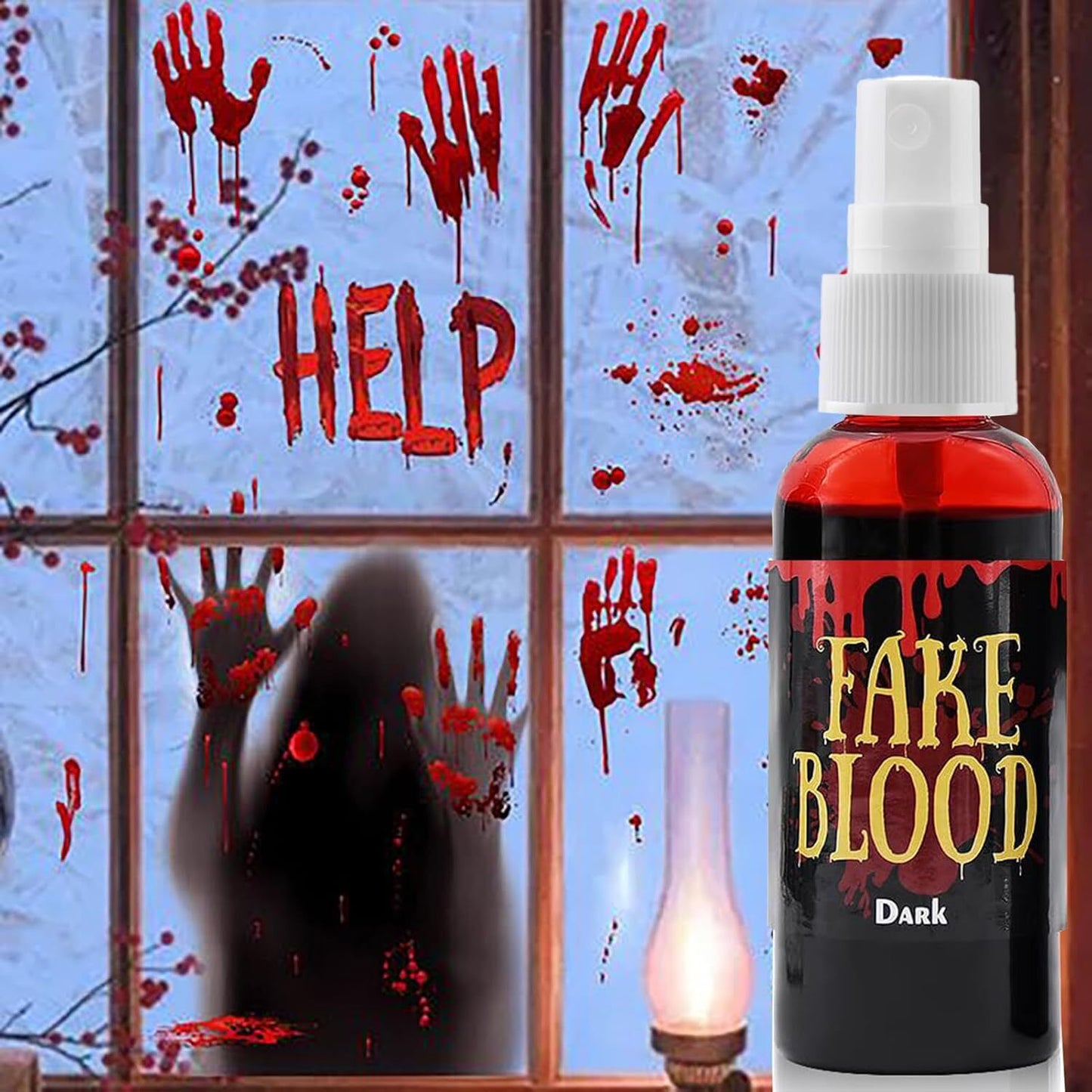 Halloween Fake Blood Washable,Fake Blood Makeup,Fake Blood for Clothes,Hallow