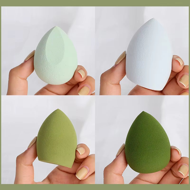 4 Pcs/Set Cosmetic Puff Smooth Beauty Makeup Sponge Foundation Powder Cosmetics Blending Women Make up Tools Accessories Sponges