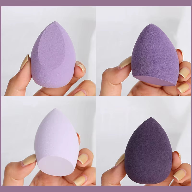 4 Pcs/Set Cosmetic Puff Smooth Beauty Makeup Sponge Foundation Powder Cosmetics Blending Women Make up Tools Accessories Sponges