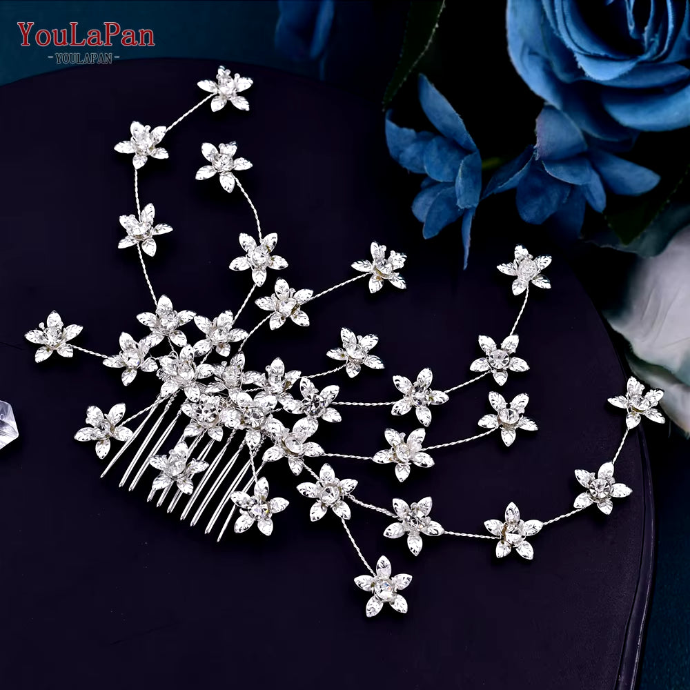 HP496 Fashion Woman Headband Rhinestone Bridal Headpiece Wedding Hair Accessories Bride Tiara Pageant Headdresses