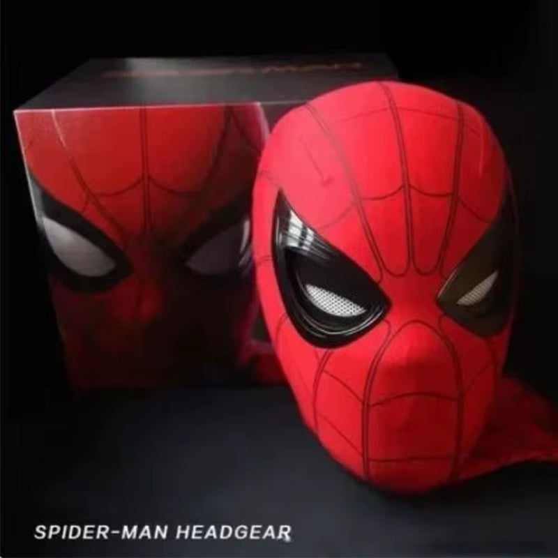 New Mascara Miles Spiderman Headgear Cosplay Moving Eyes Electronic Mask 1:1 Remote Control Creative Cool Adult Kid Toys Gifts